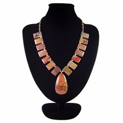 Natural Multi-Color Picasso Diamond Polished Necklace