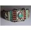 Image 1 : Tibet Hand Made Coral & Turquoise Bracelet