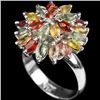 Image 1 : Natural Multi Color Fancy Sapphire 6.24 Cts Ring