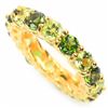 Image 1 : NATURAL GREEN CHROME DIOPSIDE & PERIDOT RING