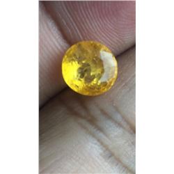 Natural Vivid Yellow Sapphire 4.24 Carats