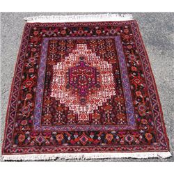 HAND WOVEN HIGHLY DETAILED SQUARE SHAPE PERSIAN SANANDAJ