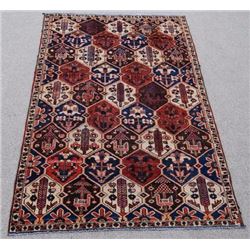 SEMI ANTIQUE PERSIAN BAKHTIARI DESERT RUG 9x4