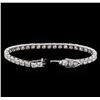 Image 3 : 18KT White Gold 14.97 ctw Diamond Tennis Bracelet