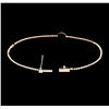 Image 4 : 0.11 ctw Diamond Bracelet - 14KT Rose Gold