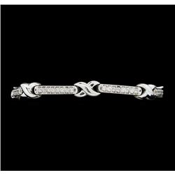 2.10 ctw Diamond Bracelet - 14KT White Gold