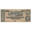 Image 1 : 1864 $10 The Confederate States of America Note T-68 CC