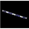 Image 2 : 5.50 ctw Blue Sapphire And Diamond Bracelet - 14KT White Gold