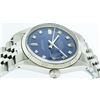 Image 6 : Rolex Mens Stainless Steel Blue Diamond And White Gold Beadset Datejust Wristwat