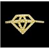 Image 2 : 0.20 ctw Diamond Ring - 14KT Yellow Gold