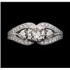 Image 2 : 1.08 ctw Diamond Ring - 14KT White Gold