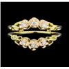 Image 2 : 0.10 ctw Diamond Ring - 14KT Yellow and Rose Gold