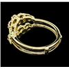 Image 3 : 0.10 ctw Diamond Ring - 14KT Yellow and Rose Gold