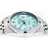 Image 9 : Rolex Mens SS Blue Diamond And Sapphire Datejust Wriswatch