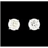 Image 1 : 1.26 ctw Diamond Earrings - 14KT White Gold