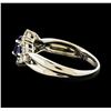 Image 3 : 0.93 ctw Sapphire and Diamond Ring - Platinum