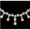 Image 2 : 30.65 ctw Fancy Yellow Diamond Necklace - 18KT Two-Tone Gold