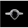 Image 2 : 2.62 ctw Black Diamond Ring - 14KT White Gold