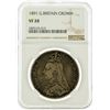 Image 1 : 1891 NGC VF20 G. Britain Crown Coin