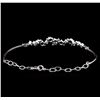 Image 2 : 1.48 ctw Blue Sapphire and Diamond Bracelet - 14KT White Gold
