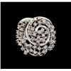 Image 2 : 14KT White Gold 0.62 ctw Diamond Ring