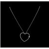 Image 2 : 0.95 ctw Diamond Pendant With Chain - 14KT White Gold