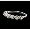 Image 1 : 0.19 ctw Diamond Ring - 14KT White Gold