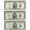 Image 1 : 1953 $5 Silver Certificate Currency Lot of 3