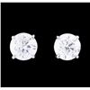 Image 1 : 0.94 ctw Diamond Stud Earrings - 14KT White Gold