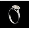 Image 4 : 0.66 ctw Diamond Ring - 14KT White Gold