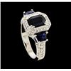 Image 4 : 2.73 ctw Sapphire and Diamond Ring - 14KT White Gold