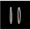 Image 1 : 14KT White Gold 1.76 ctw Diamond Earrings