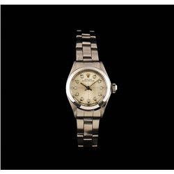 Rolex Stainless Steel Oyster Perpetual Ladies Watch