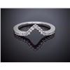 14KT White Gold 0.20ctw Diamond Wedding Band