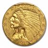 Image 1 : 1915 $2 1/2 Indian Head Quarter Eagle Gold Coin PCGS MS62