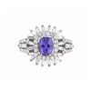 18KT White Gold 1.47ct GIA Cert Sapphire and Diamond Ring