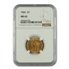 1886 $5 Liberty Head Half Eagle Gold Coin NGC MS63