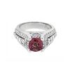 18KT White Gold 1.72ct Tourmaline and Diamond Ring