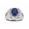 14KT White Gold 2.58ct Tanzanite and Diamond Ring