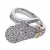 Image 1 : 14KT Two Tone Gold 1.04ctw Diamond Ring