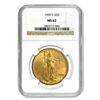 1909-S $20 Saint Gaudens Double Eagle Gold Coin NGC MS62