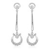 14KT White Gold 0.40ctw Diamond Earrings
