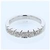 14KT White Gold 0.19ctw Diamond Wedding Band