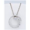 14KT White Gold 0.65ctw Diamond Pendant with Chain
