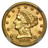 1878 $2 1/2 Liberty Head Quarter Eagle Gold Coin NGC MS62