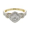 14KT Yellow Gold 0.93ctw Diamond Ring