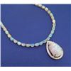 Image 1 : 14KT Yellow Gold 33.51ctw Opal and Diamond Necklace