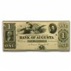 Image 1 : 1800's $1 Bank of Augusta Obsolete Bank Note