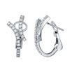 18KT White Gold 0.44ctw Diamond Earrings