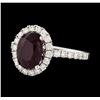 Image 2 : 14KT White Gold 2.34ct Ruby and Diamond Ring